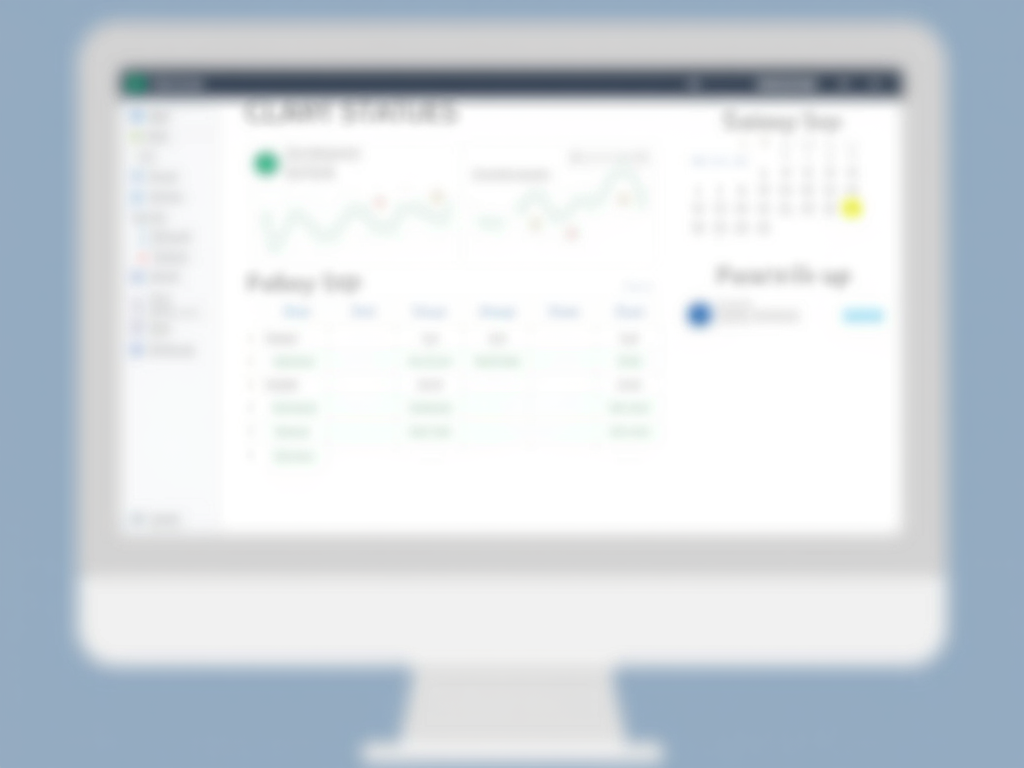 CRM dashboard showing client information