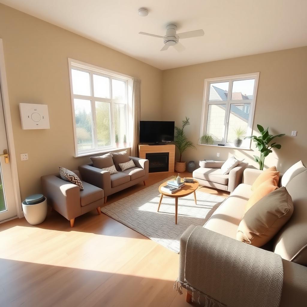 Move-in-ready living room prepared for FHA appraisal