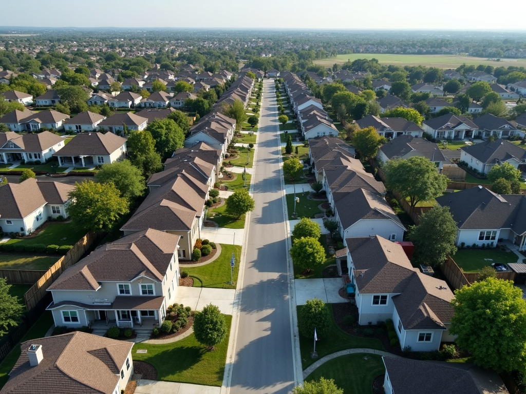 Suburban neighborhood showcasing FHA-eligible homes