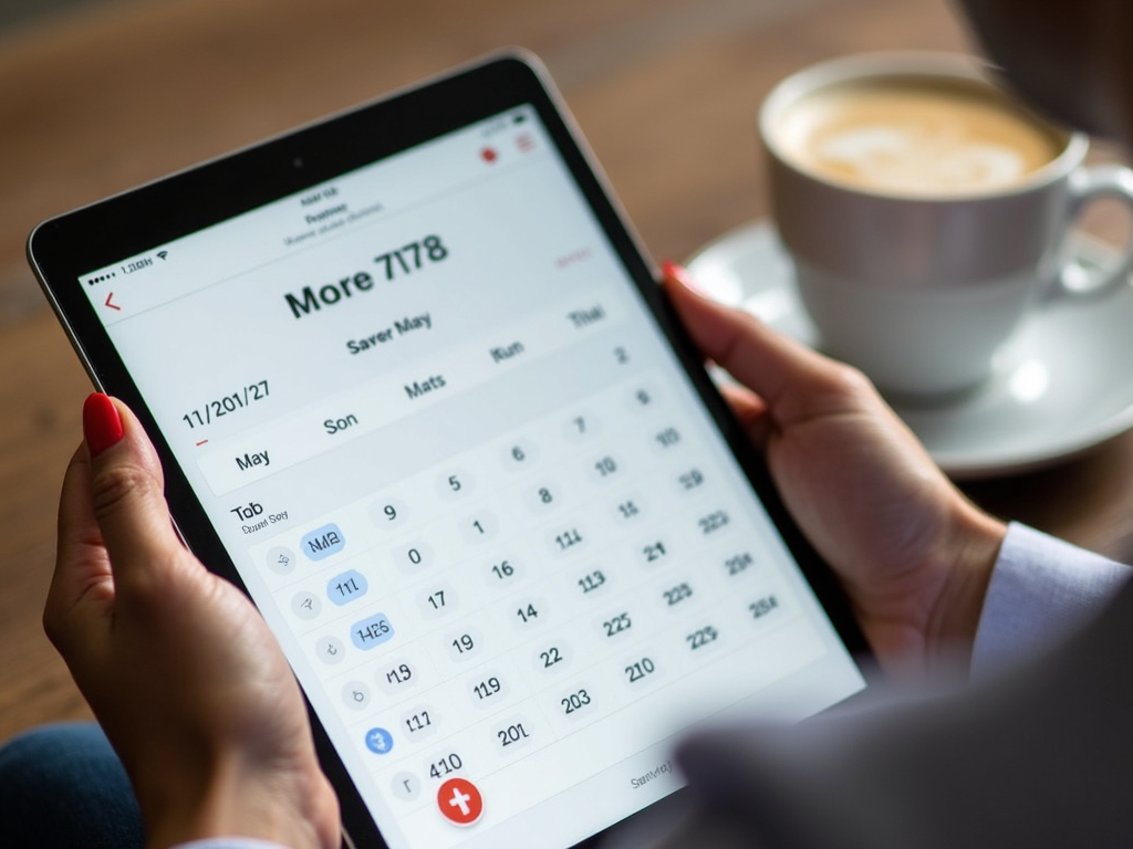 Real estate agent organizing their schedule