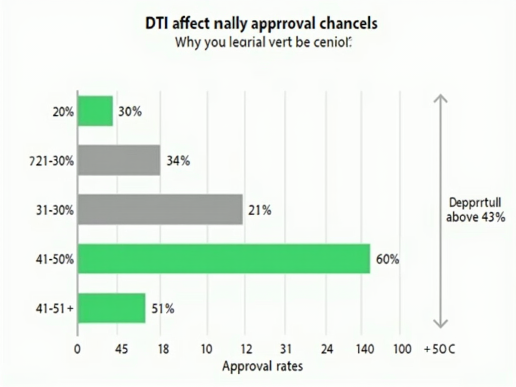 Graph of DTI impact on loan approval rates