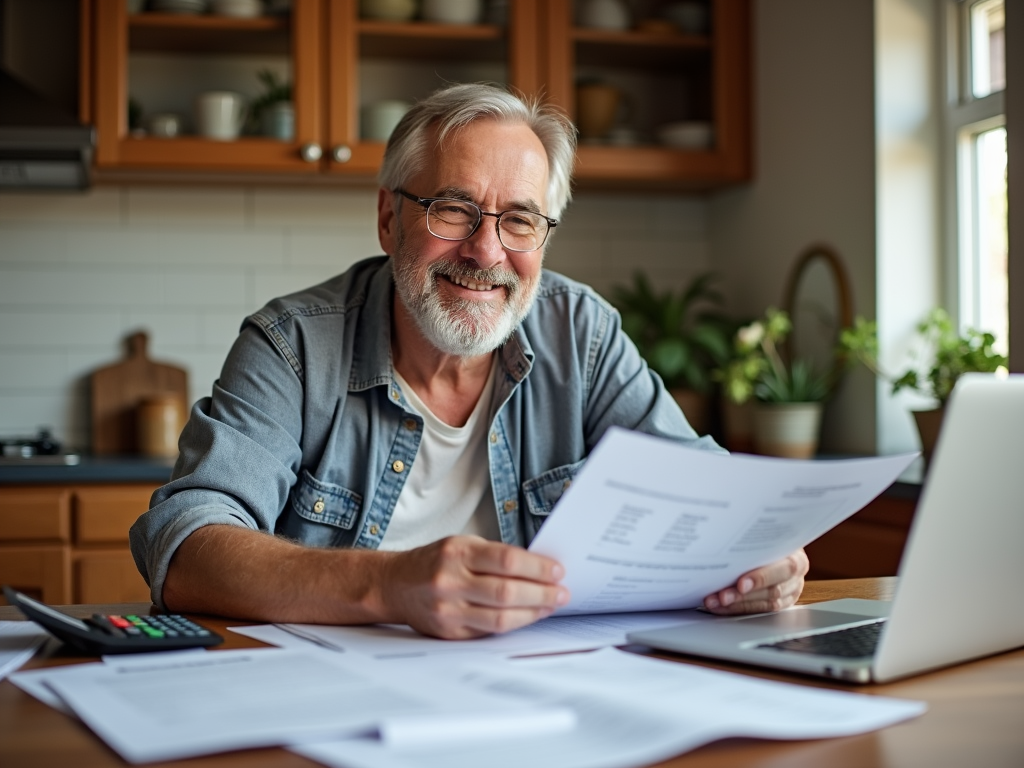 Homeowner reviewing mortgage documents for an FHA streamline refinance