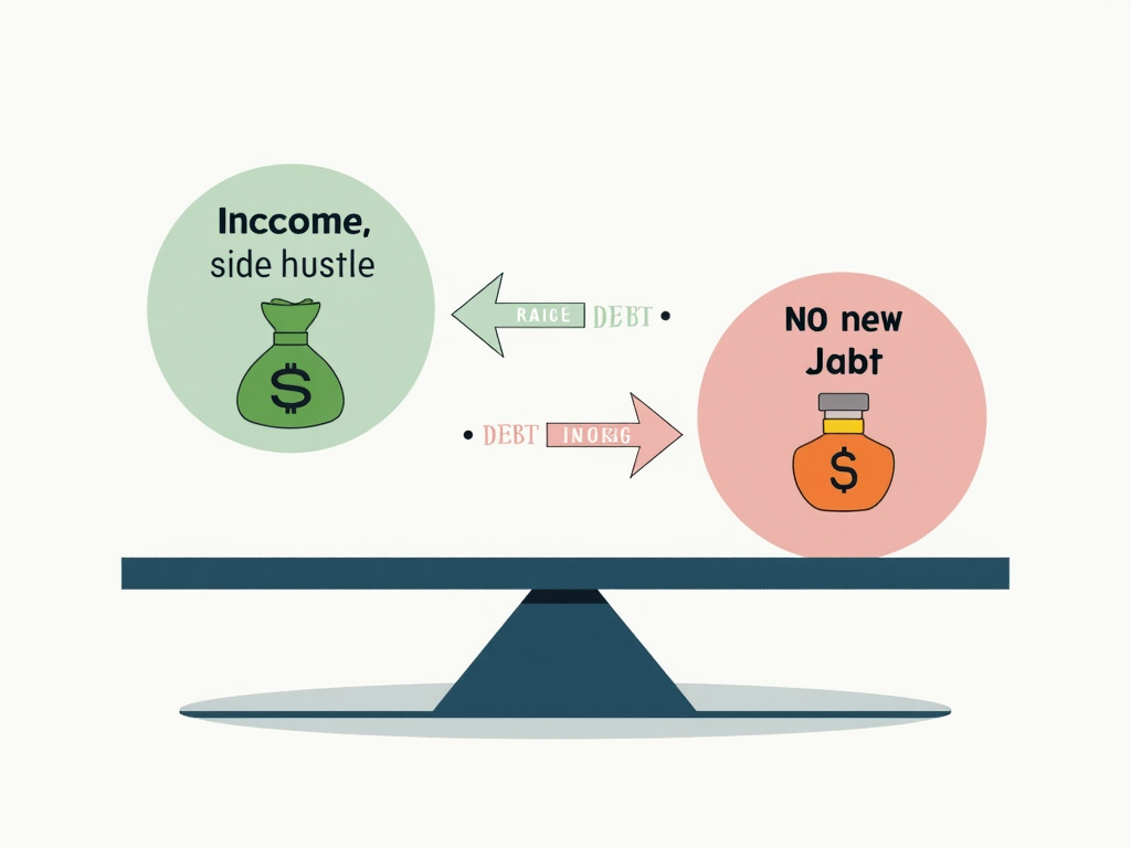 Infographic on lowering debt-to-income ratio