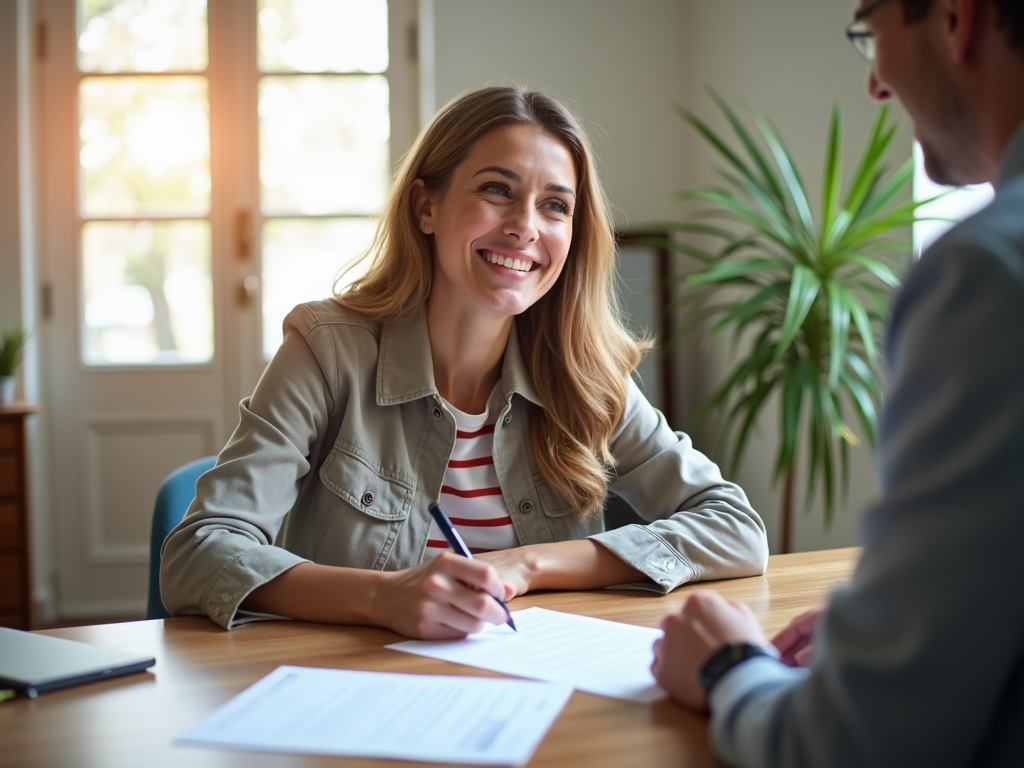 Signing the mortgage deal
