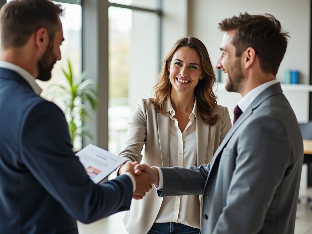 Securing a mortgage with the help of a knowledgeable lender.