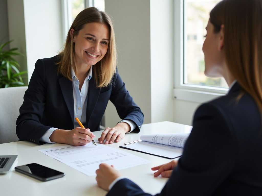 Homebuyer and lender discussing FHA pre-approval