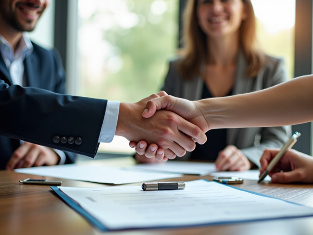 Talking with a loan officer