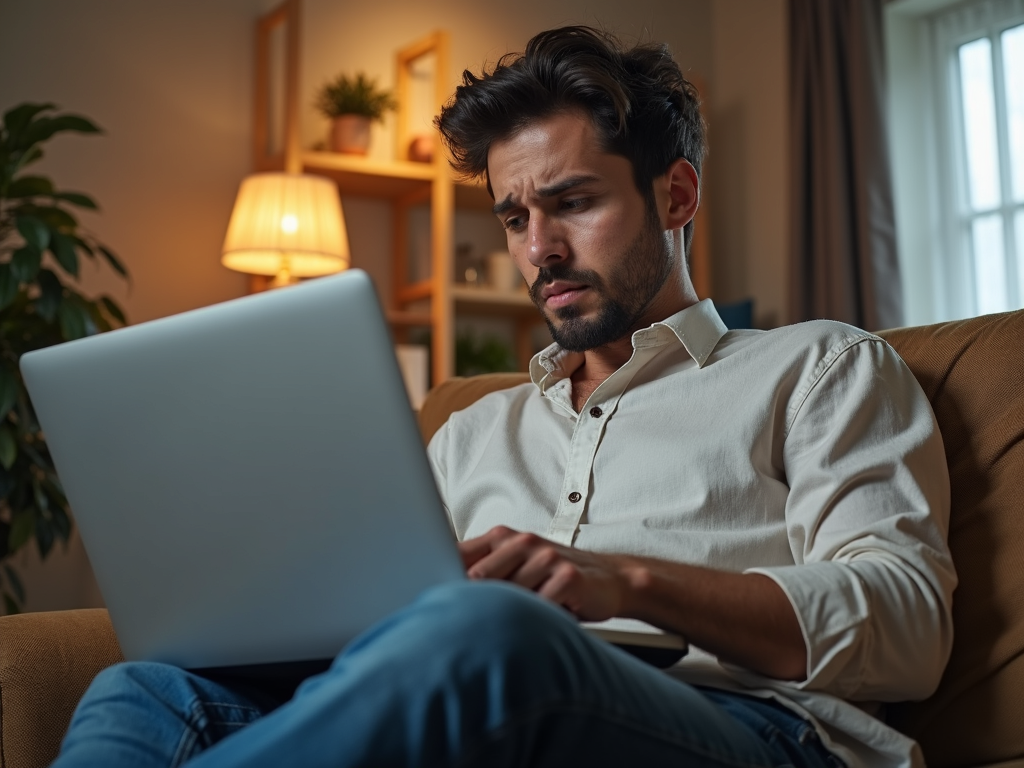 Person checking credit report on laptop