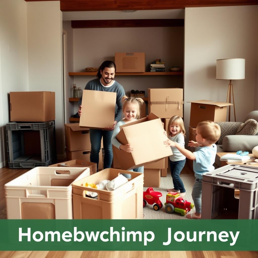 A family moving into their new home, representing the emotional rewards of homeownership.