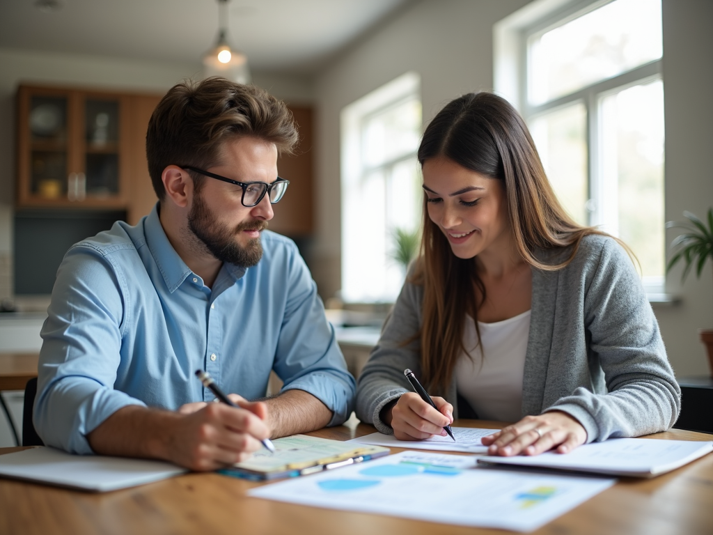 Homebuyer consulting with a mortgage lender about FHA loan options