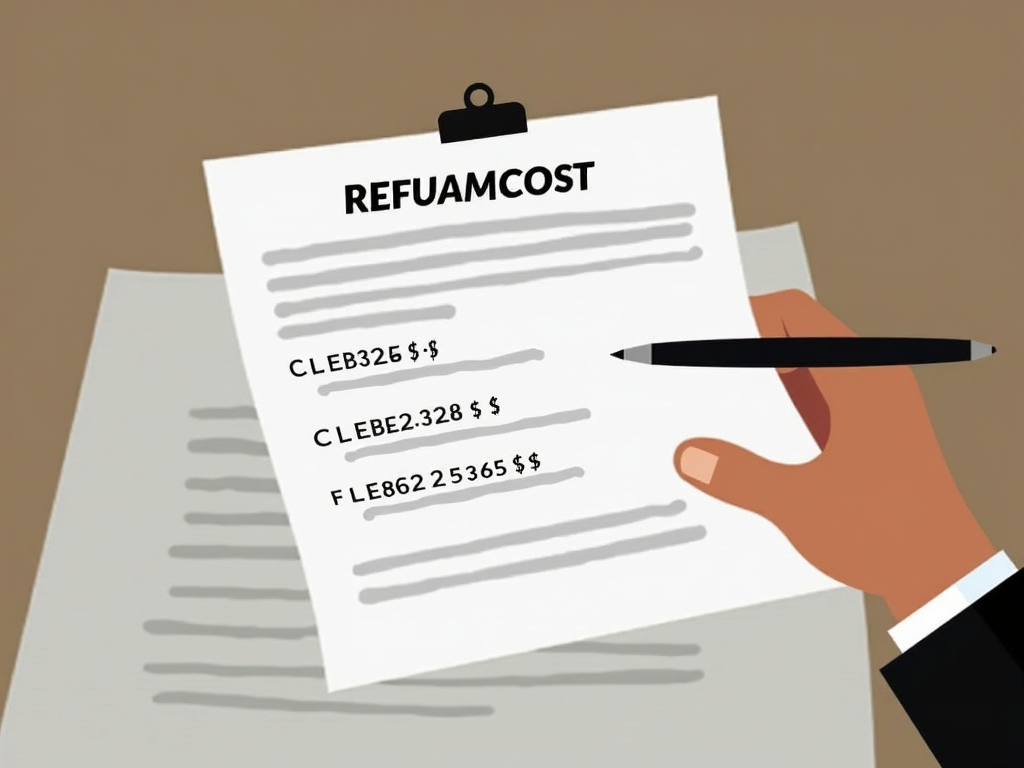 Reviewing refinancing costs