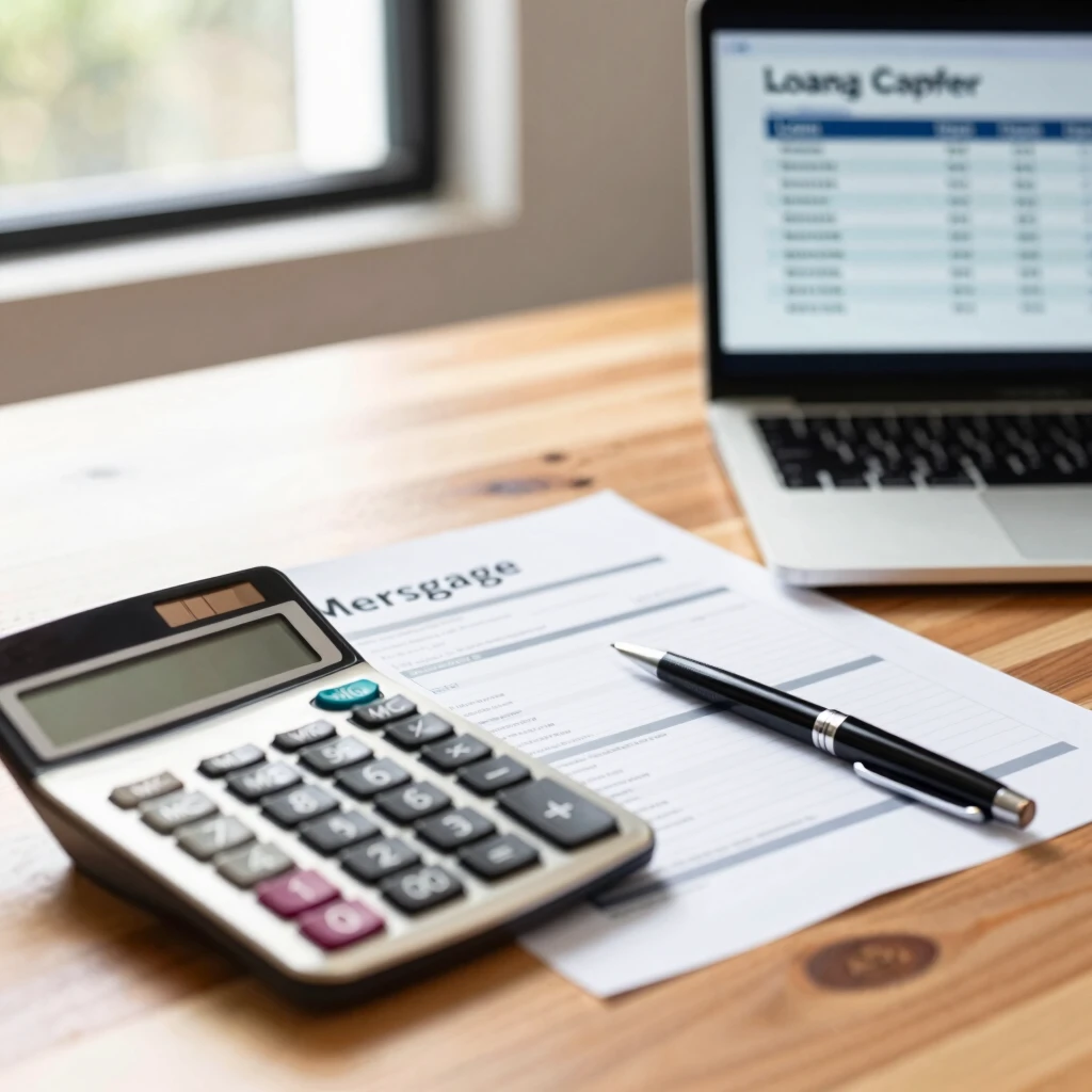 Calculator and documents for comparing mortgage options