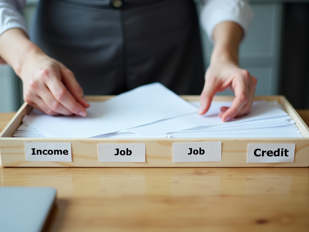 Organizing documents for an FHA loan application