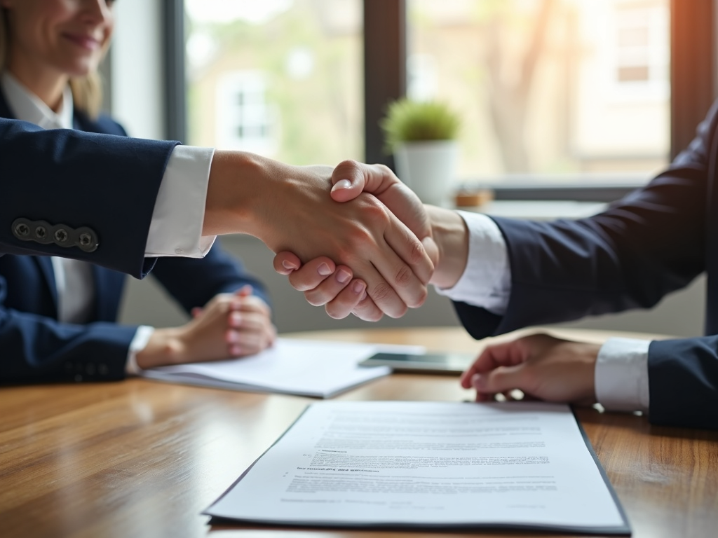 Homeowner finalizing FHA refinance with a lender