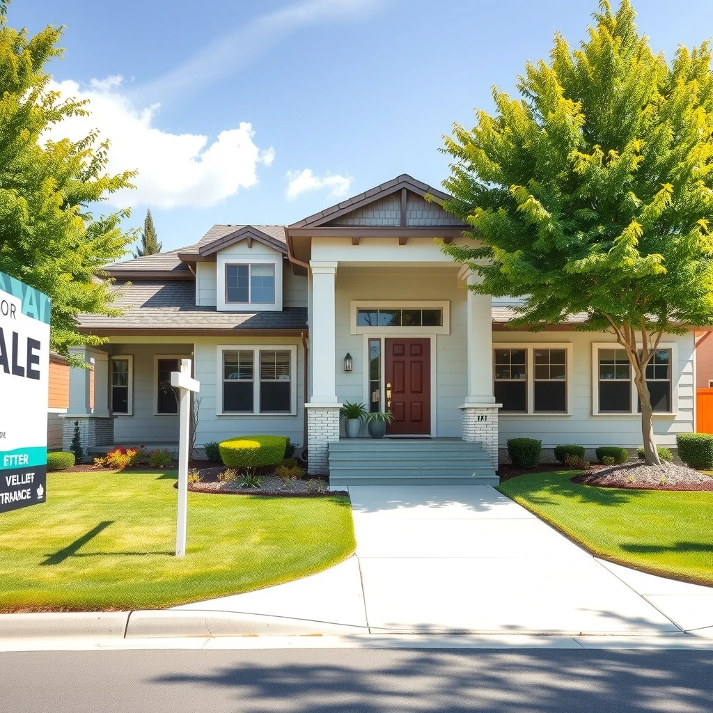 Modern American home after successful FHA refinance