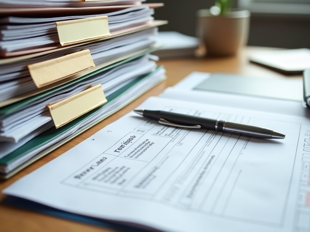 Organized financial documents ready for FHA loan application