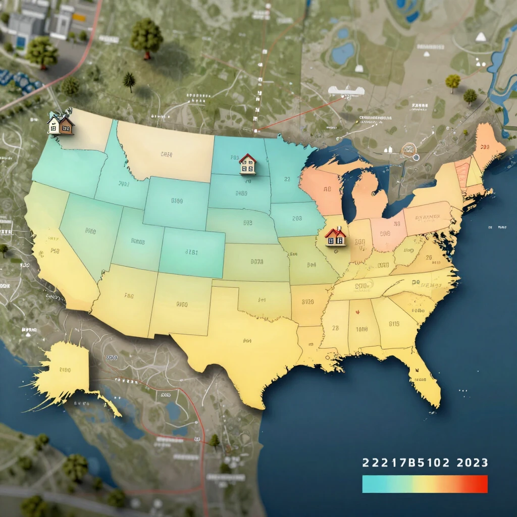 Map of regional real estate market trends in 2023